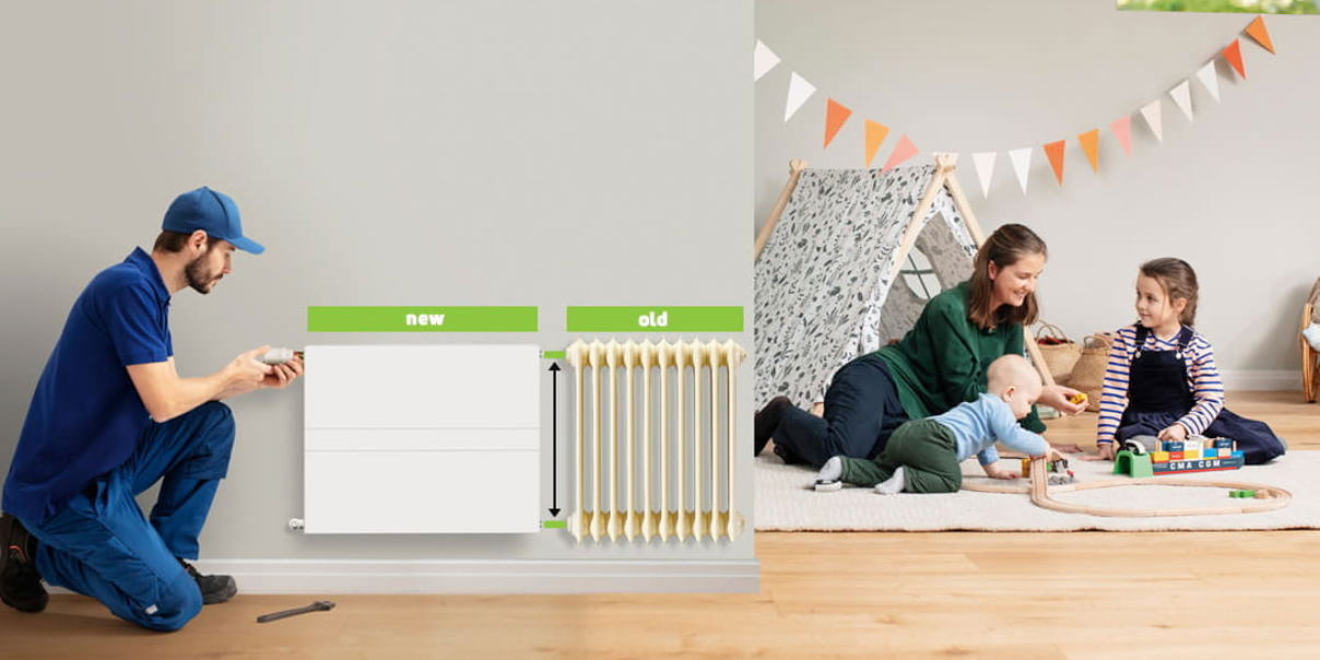 Changing Radiators In House Changing radiators is no big deal - Myson