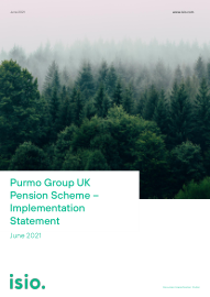 Purmo Group UK Pension Scheme–Implementation Statement