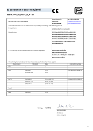 Document of Conformity - CE - Unisenza Dial Thermostat - 24V